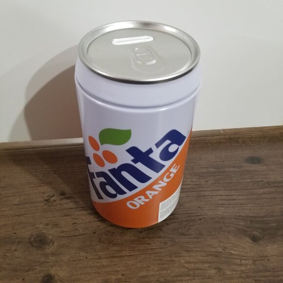 Large 8" Fanta Can Coin Bank (Coke, Coca Cola) - Picture 3 of 7